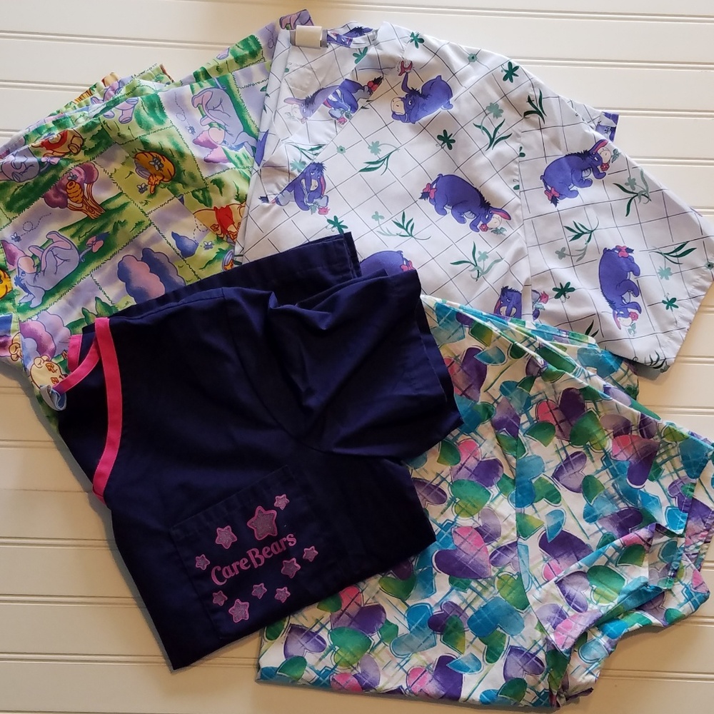 Bundle scrub shirts 2 medium 2 large
